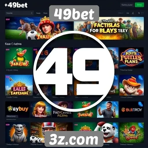 A variedade de jogos disponíveis no 49bet